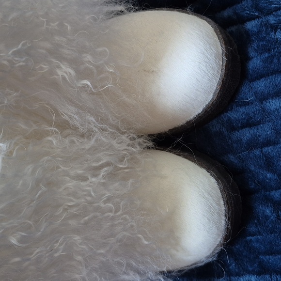 BearPaw Boetis II White Curly Lamb Sheepskin Footbed Boots Size 8, NWT - Picture 5 of 17